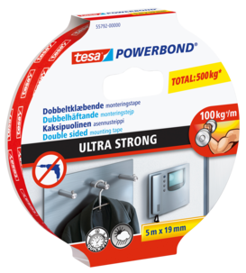 Tesa dobbeltheftende teip, ekstra sterk