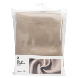 Mörkläggande gardin Blackout, beige, 1-pack