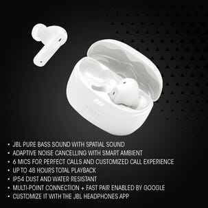 JBL Tune Beam 2 trådlösa in ear-hörlurar med mikrofon