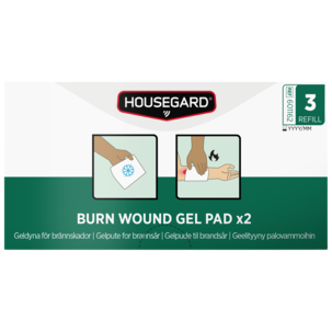 Housegard gelkompress for brannskade, 2-pakning