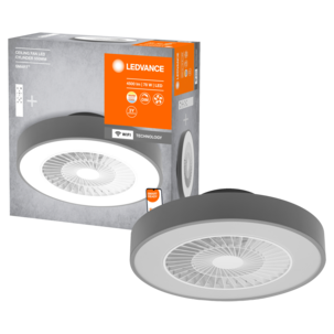 Ledvance Pyöreä LED-kattotuuletin 78 W, harmaa
