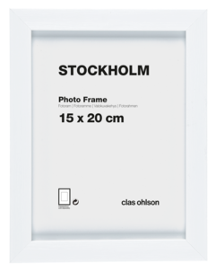 Fotoram Stockholm, vit