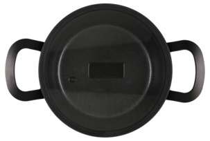 Keramisk gryte med glasslokk, 2,8 liter