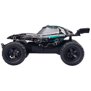 Land Monster radiostyrd bil utomhus svart/blå, från 8 år