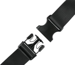 Vyölaukku, unisex, musta