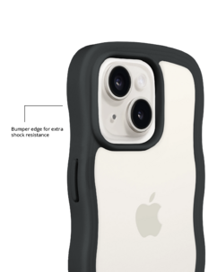 Holdit Wavy Case iPhone 16e, 15, 14, 13 mobilskal