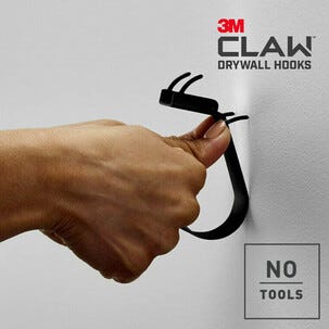 3M Claw krok för gipsvägg svart, 7 kg, 1-pack