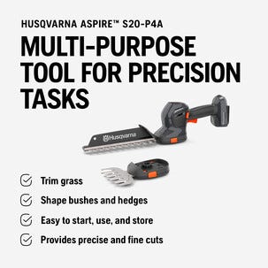 Husqvarna Aspire S20 batteridrevet multitrimmer til hagen
