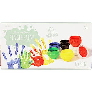 Fingerfärg 6-pack