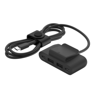 Belkin BoostCharge Power Extender USB hub, 4 porter