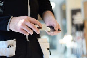 Anza japanspackelset stålblad, 3-pack