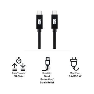 USB C kabel 1 m, Clas Ohlson SuperSpeed+ 3.1