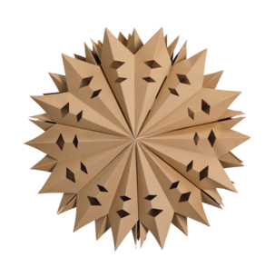 Julstjärna papper brun 52 cm, Northlight