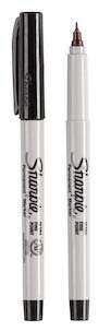 Tuschpennor Sharpie Svart Ultra Fine, 2-pack