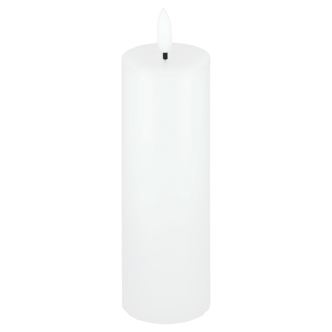 Blockljus LED Slim med timer, vit, Northlight, diameter 5 cm