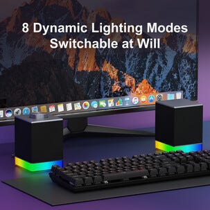 Exibel gaminghögtalare RGB Bluetooth, 2×5 W