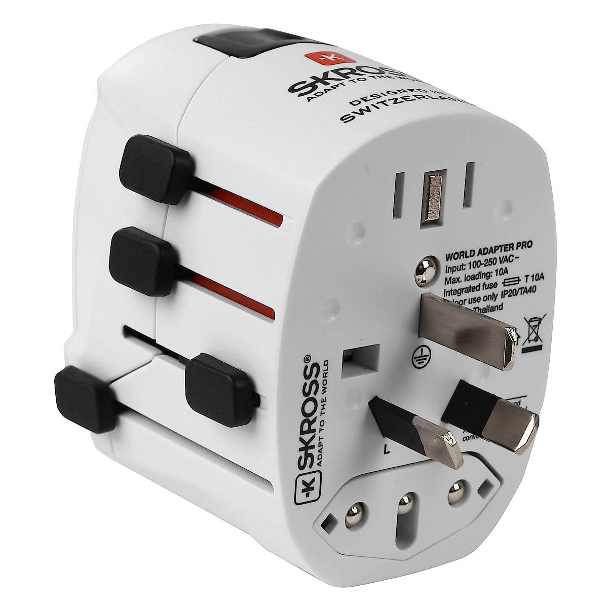 Skross World Adapter Pro Reiseadapter Clas Ohlson