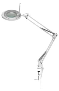 Skrivbordslampa med förstoringsglas LED