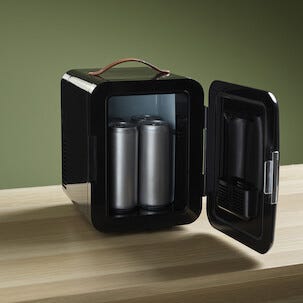 Minikjøleskap svart 4 liter 12 V / 230 V, bærbart