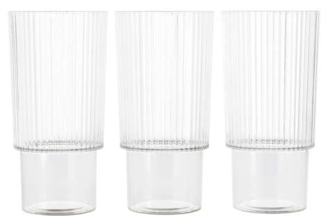 Drinkkilasi muovia, 35 cl pinottava, 3 kpl