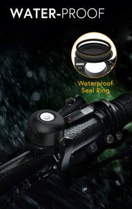 Ringklocka cykel med gömma för AirTag tracker