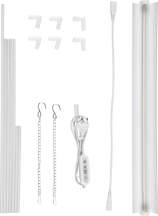 Växtbelysning med ställning LED, justerbar, vit