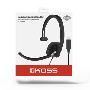 Koss headset med mikrofon CS295 mono on ear, USB