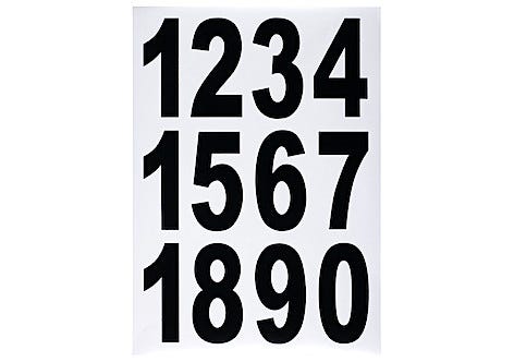 Självhäftande siffror