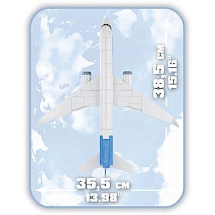 Byggklossar Cobi, flygplan Boeing 737 Max 8