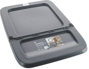 Vikbart lock till förvaringslåda 41-3984, 34 l/55 l, grå