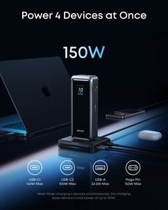 Anker Prime Charging Base laddstation 3 portar, 150 W