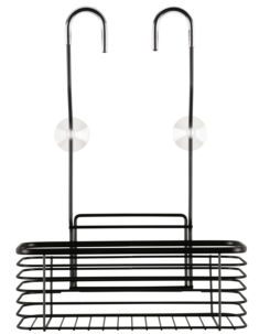 Dusjkurv blandebatteri, stål, med sugekopper