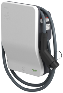 Schneider EVlink Wallbox elbillader, 3,7 kW med fast T2-kabel