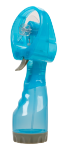 Fläkt med vattenspruta