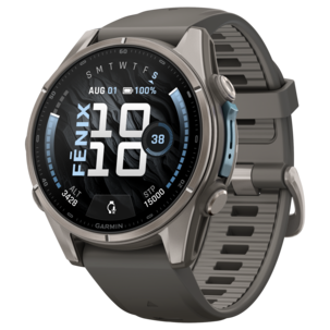 Garmin fēnix 9 äventyrsklocka, stengrå titan
