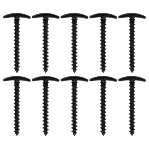 Tältpinnar skruv plast, 10-pack