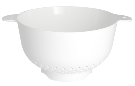 Stort durkslag plast, vit, 24,5 cm