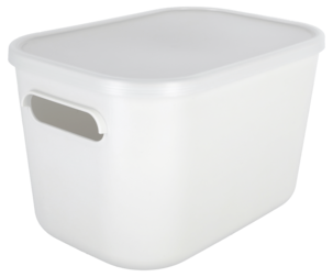 Severity Säilytyslaatikko muovia valkoinen kanneton