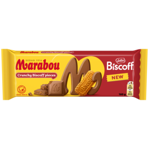 Marabou Biscoff mjölkchoklad, 160 g