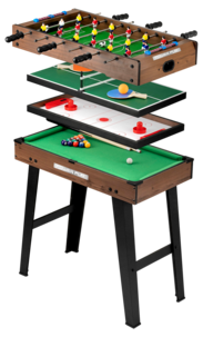 PowerPlay Pöytäjalkapallopeli 4-in-1, yli 5-vuotiaille