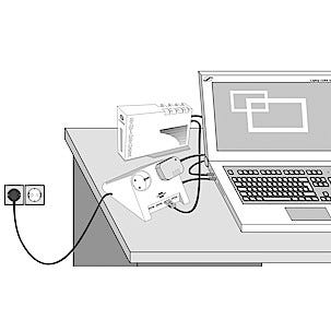 Jatkojohto ja usb-hubi
