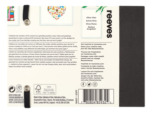 Målarbok Vykort med pennor, Reeves Colourful Cosmos