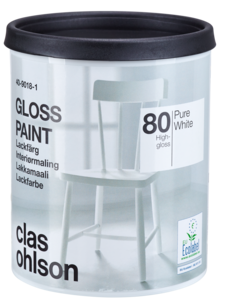 Lackfärg högblank 80, 0,75 liter