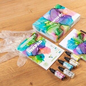 Clairefontaine Alcohol Ink Fluid Art startsett, A5