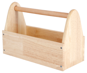 Verktygslåda för barn, med verktyg