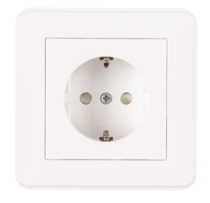 1-vägs infällt vägguttag Cotech