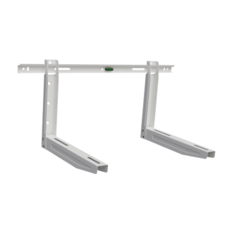 Veggkonsoll for luftvarmepumpe, hvit