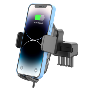 Mobilhållare för Tesla model Y och 3, trådlös Qi-laddning
