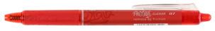 Pilot Frixion Clicker suddbar bläckpenna, 4-pack, 3 refill