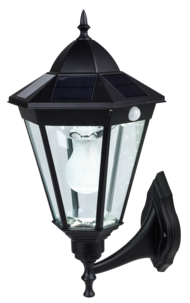 Väggbelysning solcell med rörelsevakt